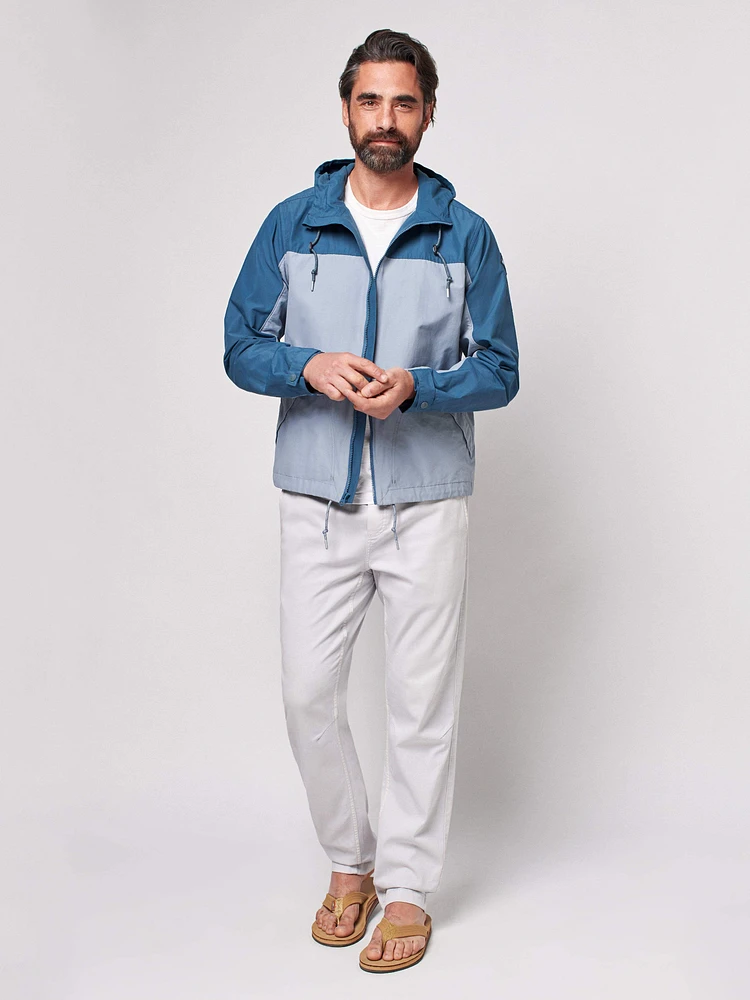 Doug Good Feather Rain Anorak - Blue Water/Grey Smoke