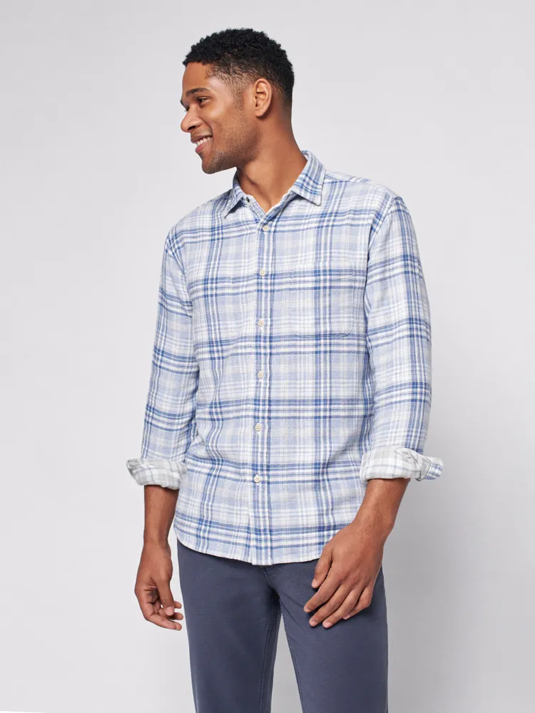 The Reversible Shirt - Ocean Glacier Plaid