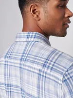 The Reversible Shirt - Ocean Glacier Plaid