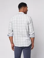 The Reversible Shirt - Ocean Glacier Plaid