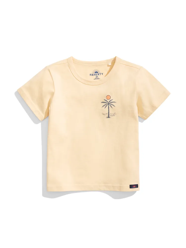 Kids Sunshine Rays Freckled Days Peach Tee