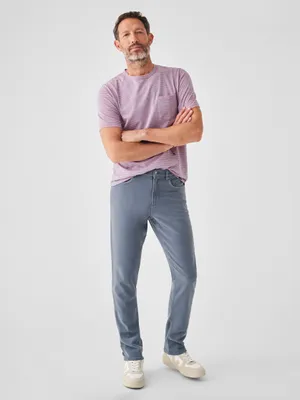 Stretch Terry 5-Pocket (30" Inseam) - Faded Ocean