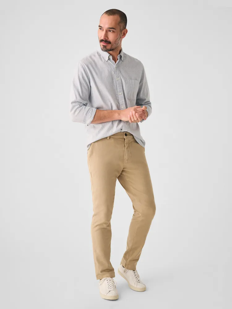 Stretch Terry 5-Pocket Pant (32 Inseam) - Faded Olive