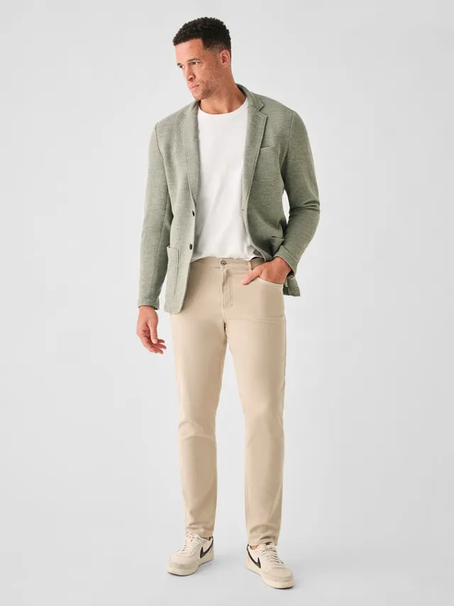 Faherty Inlet Knit Blazer - Heather Grey