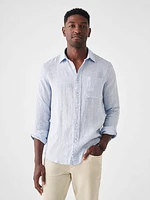 Laguna Linen Shirt - Light Blue Melange
