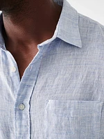 Laguna Linen Shirt - Light Blue Melange