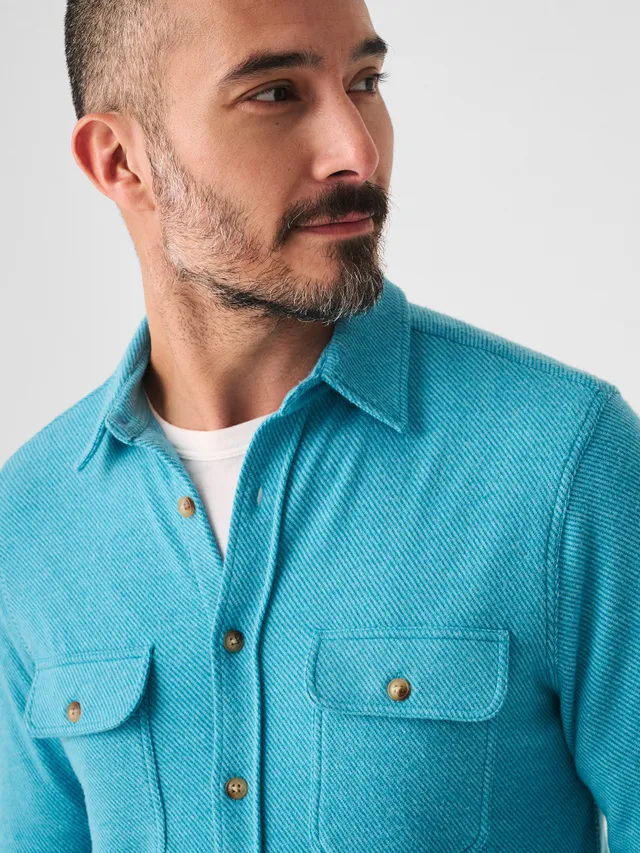 Faherty - Legend Sweater Shirt - Glacier Blue Twill – Shooze Boutique  Kingston