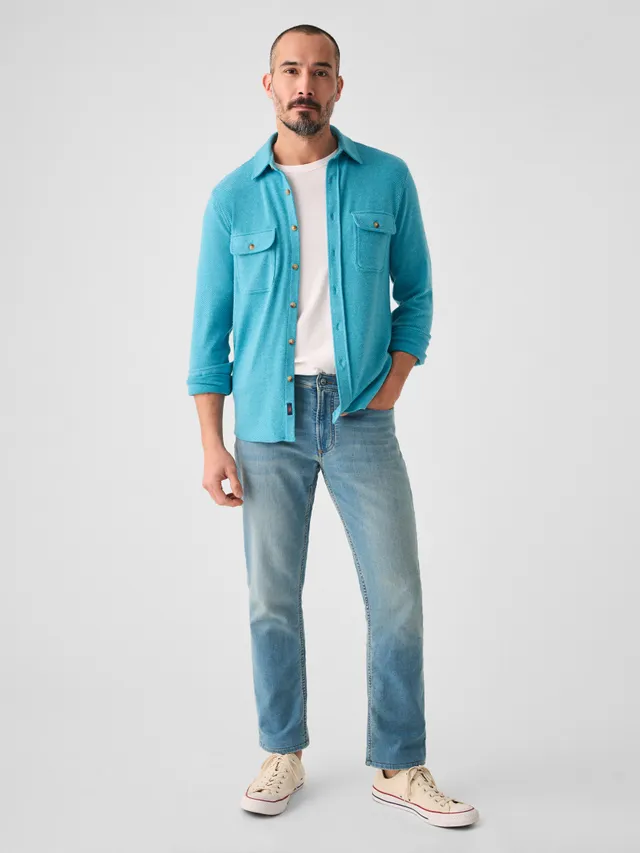 Faherty - Legend Sweater Shirt - Glacier Blue Twill – Shooze Boutique  Kingston