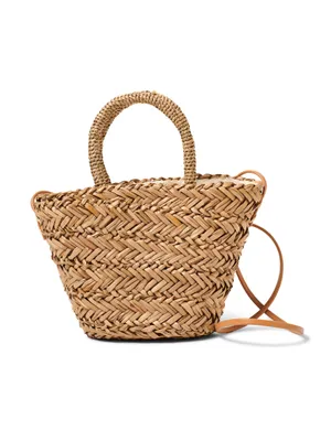 Petite Seagrass Basket Bag - Natural