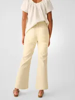 Stretch Terry Wide Leg Pant