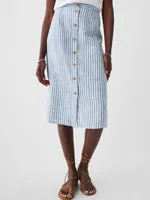 Whitley Skirt - Blue Low Tide Stripe