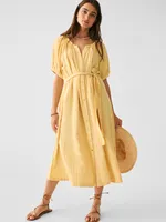Dream Cotton Gauze Carmel Dress - Sahara Sun