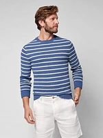 Beach Stripe Sweater - Twilight Seafoam