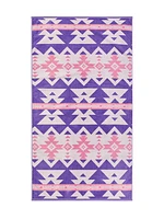 Doug Good Feather Summer Beach Towel - Lilac Six Rivers