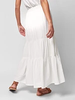 Dream Cotton Gauze Valentina Tiered Skirt - White