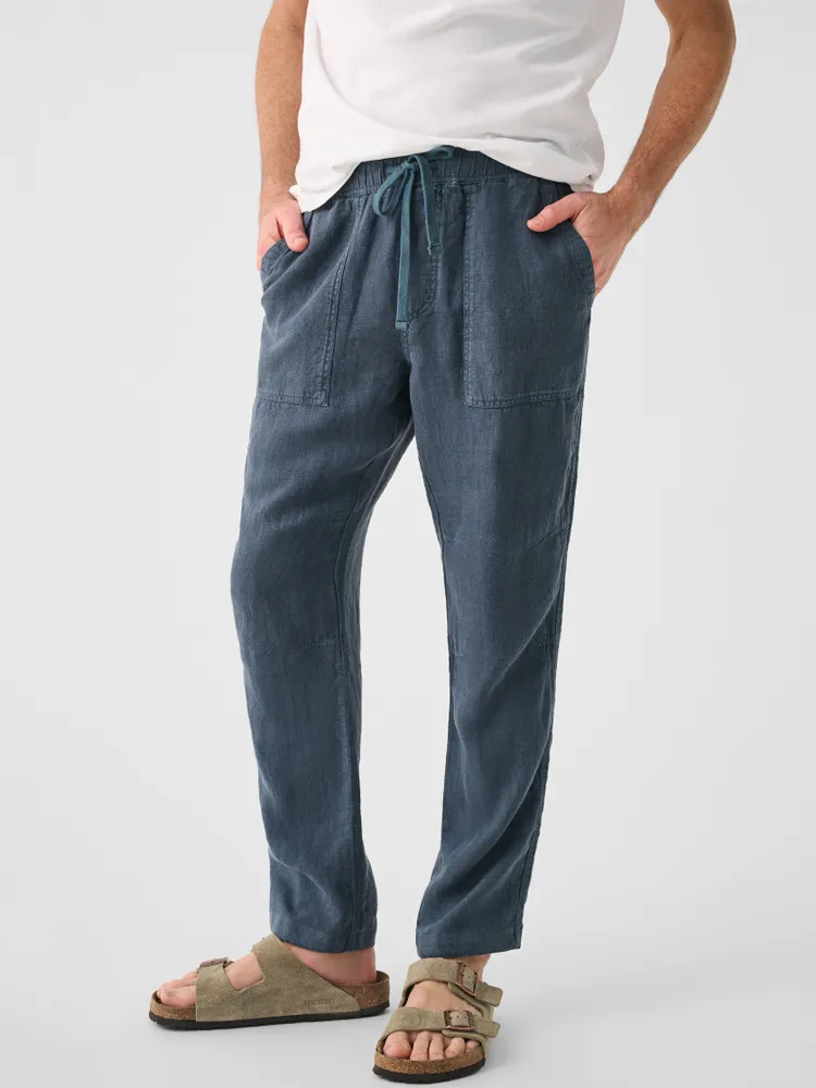 Faherty Linen Drawstring Pant