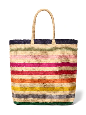 Soleil Straw Tote - Multi