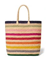 Soleil Straw Tote - Multi