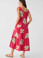 Lanai Seersucker Dress - Orchid Blossom