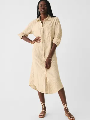 Linen Laguna Midi Dress