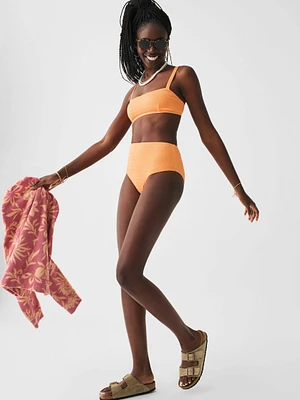 Seascape Bikini Top - Papaya