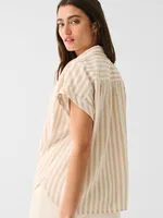 Breeze Shirt - Sand Shell Stripe