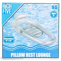 Pillow Rest inflatable Lounge Float 67in X 35in
