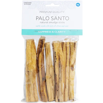 Palo Santo Natural Smudge Sticks 6-Count