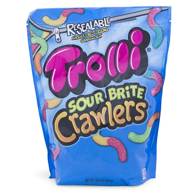 trolli sour brite crawlers resealable 1.8lb bag