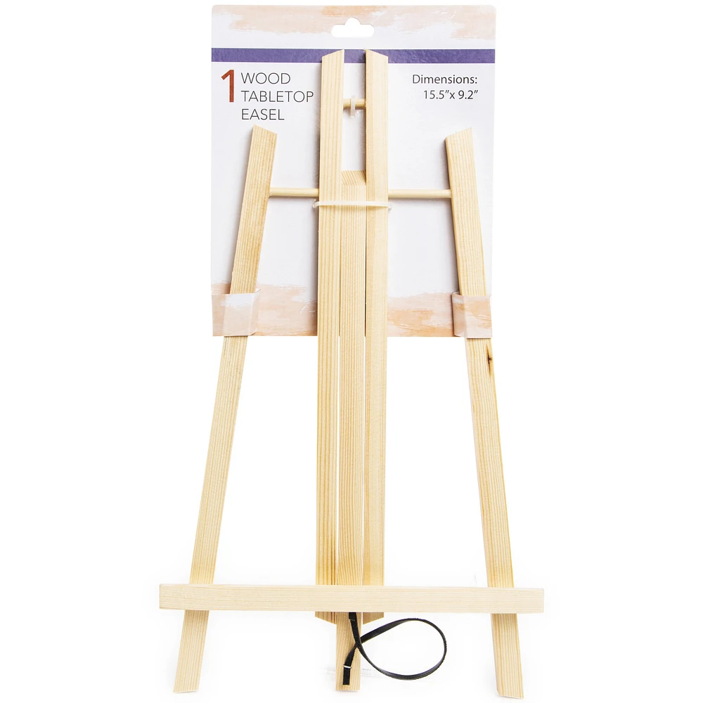 wooden tabletop easel 15in x 9in