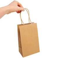 Brown Kraft Paper Small Gift Bags 12-Count