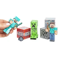 minecraft toy, figure, gift, toys, gamer, gaming, enderman blacksmith gamer mini figures, five below toys for boys