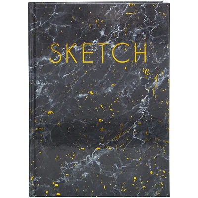 marbled hardcover sketchbook