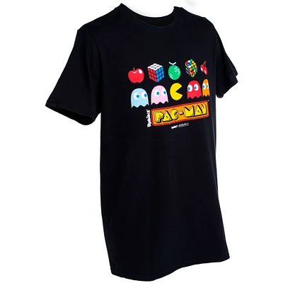 pacman shirt, t unisex shirts, classic game, arcade retro namco shirt design, graphic tees, merch, black shirts for boys, girls