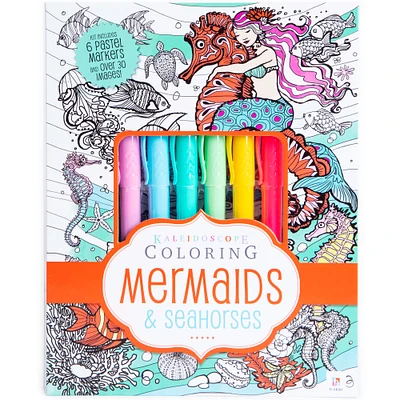 Mermaids & Seahorses Coloring Kit