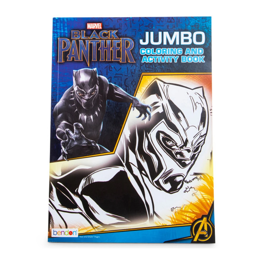 marvel black panther jumbo coloring and activity book