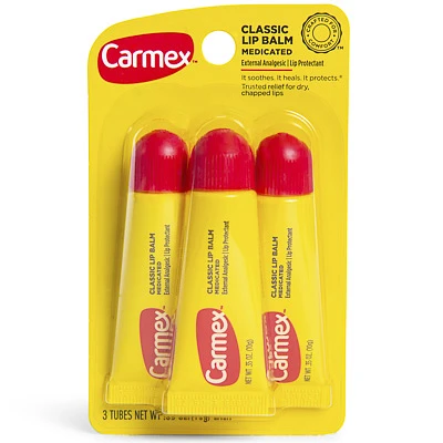 carmex medicated lip balm 3-pack