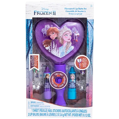 Disney Frozen 2 flavored lip balm set with light-up mirror