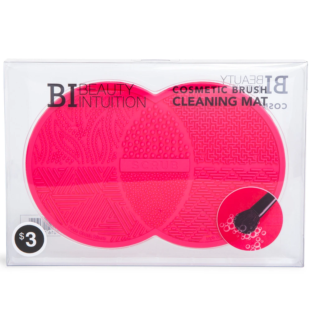 cosmetic brush cleaning mat