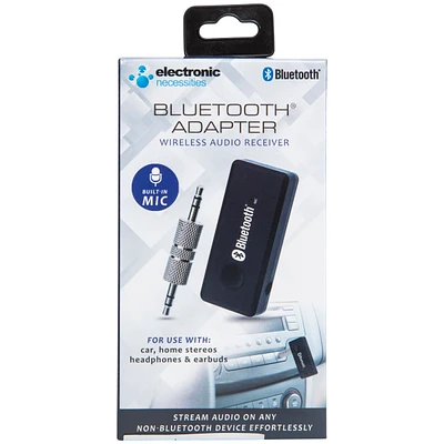 bluetooth adapter wireless audio receiver w/ built-in mic