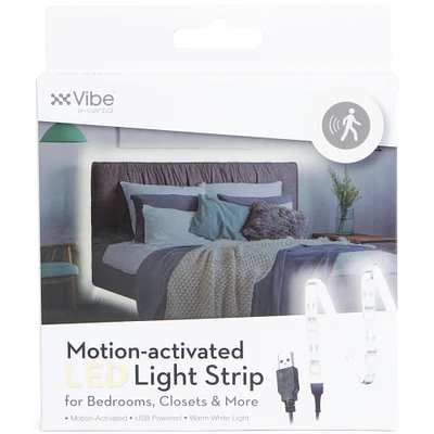 motion-activated LED light strip - warm white