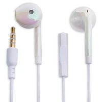 luxe earbuds with in-line mic holographic edition;luxe earbuds;earbuds;earbuds microphone;cheap earbuds;headphones;cheap headphones;music listening;cool gifts for $5;five below