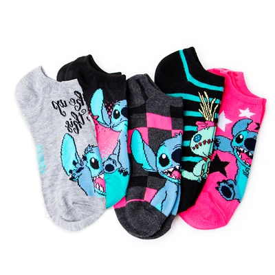 lilo and stitch no-show ankle socks 5-pack