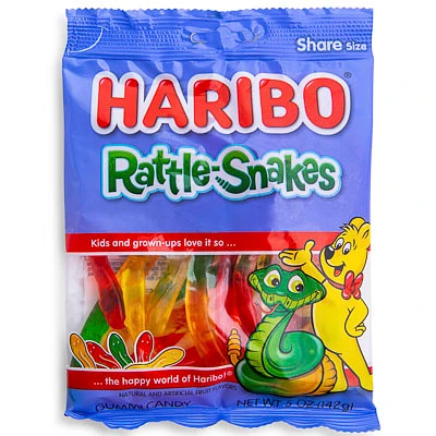 Haribo® Rattle-Snakes Gummi Candy Bag 5oz