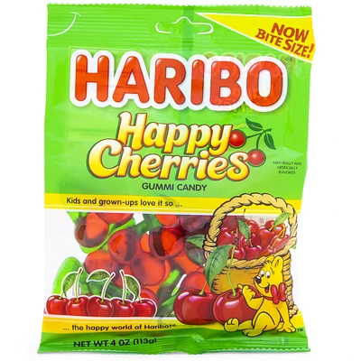 haribo happy cherries gummi candy 4oz bag