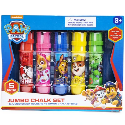 paw patrol jumbo chalk 5-piece set