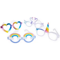 Rainbow Party Glasses 8-Pack