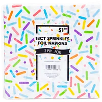 Holographic Sprinkles Napkins 18-Count