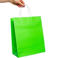6-count medium neon gift bags 13in x 10.5in