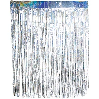 mylar silver shimmer party backdrop 48in x 60in
